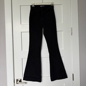 Chelsea & Violet Black Flare Leg Jeans